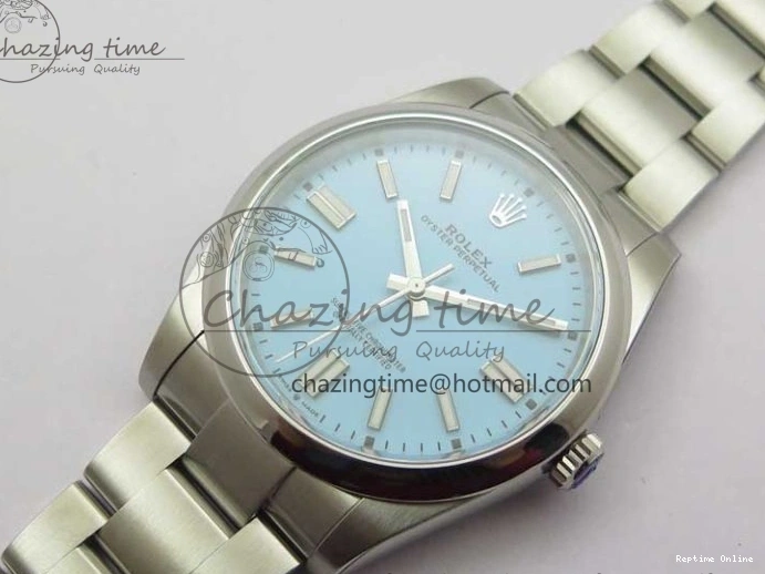 0514 Classic Oyster Perpetual 41mm 124300 ROF 1:1 Best Edition 904L Steel Tiffany Blue Dial on SS Bracelet A 2670